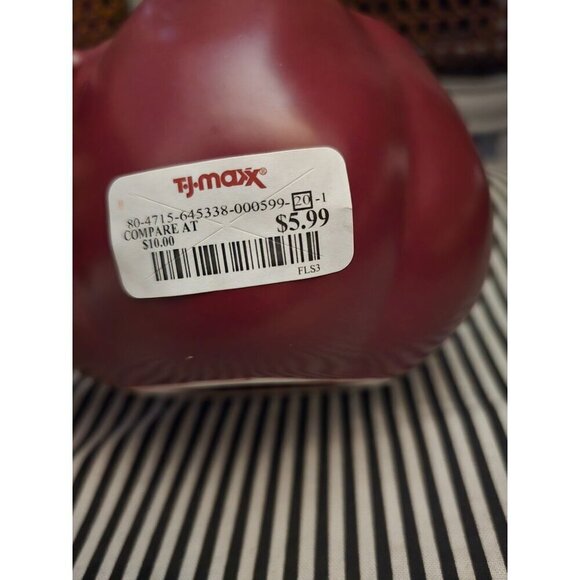 NWT Rae Dunn Fall Thanksgiving Harvest Maroon Coffee Mug Soap Bowl - Picture 5 of 9